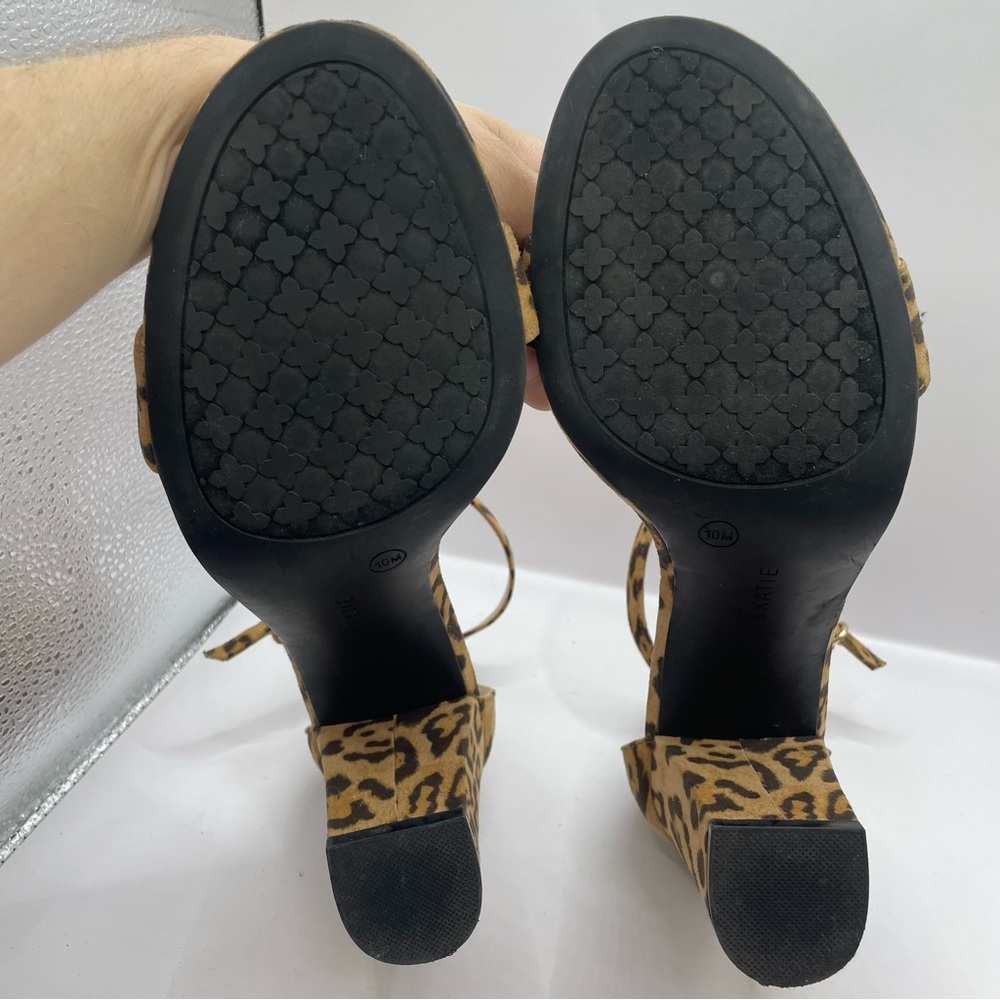 Kelly & Katie Women's Open Toe Leopard Stiletto Heels Patent size 10m - Picture 6 of 7